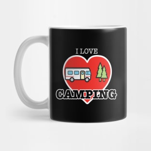 I Love Camping - Heart and Class A Mug